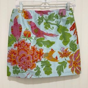 CK Bradley Silk Floral Print Mini Skirt 2